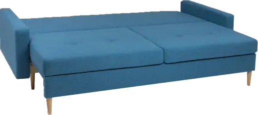 Фотография синего дивана 'D-31' в разложенном виде
