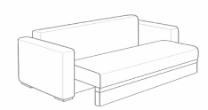 Схема-выдвижной диван